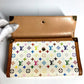 LOUIS VUITTON Long Wallet Purse M92659 Monogram multicolor canvas white Monogram multicolor Porte Tresor International