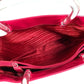 PRADA Handbag enamel pink Plat Stick handle Triangle logo plate