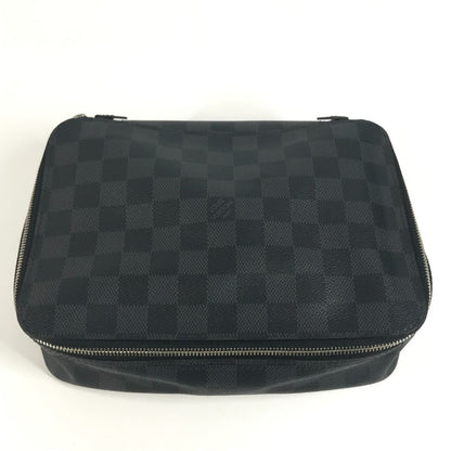 LOUIS VUITTON Pouch N40182 Damier Grafitto Canvas black Damier Grafitte Cuberangemon MM