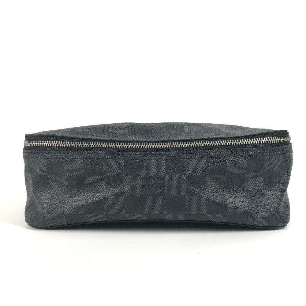 LOUIS VUITTON Pouch N40182 Damier Grafitto Canvas black Damier Grafitte Cuberangemon MM