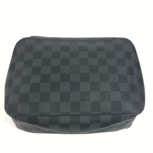 LOUIS VUITTON Pouch N40182 Damier Grafitto Canvas black Damier Grafitte Cuberangemon MM