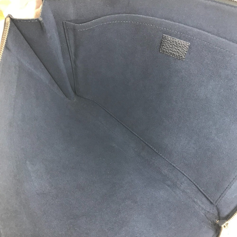 LOUIS VUITTON Clutch bag M68235 Taurillon Clemence Leather Navy LV logo Pochette Jules GM