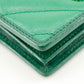 GUCCI Bifold Wallet 573811 leather green GG Marmont Compact wallet Women Used Authentic