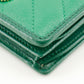 GUCCI Bifold Wallet 573811 leather green GG Marmont Compact wallet Women Used Authentic