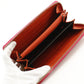 GUCCI Long Wallet Purse 307984 Calfskin Pink / Orange By color Bamboo tassel Zip Around Women Used Authentic