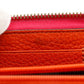 GUCCI Long Wallet Purse 307984 Calfskin Pink / Orange By color Bamboo tassel Zip Around Women Used Authentic