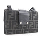 FENDI Shoulder Bag 7M0295 Nylon canvas, leather black clutch 3WAY Marsupio Baguette mens Used Authentic