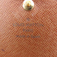 LOUIS VUITTON Long Wallet Purse M61730 Brown beige gold Portonebi Tresol