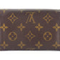 LOUIS VUITTON Long Wallet Purse M61730 Brown beige gold Portonebi Tresol