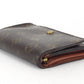 LOUIS VUITTON Long Wallet Purse M61730 Brown beige gold Portonebi Tresol
