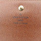 LOUIS VUITTON Tri-fold wallet M61202 Brown beige gold Porte TresorEtui Papie