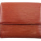 LOUIS VUITTON Bifold Wallet M63483 Brown Porte Monnaie Billets Cartes Credit