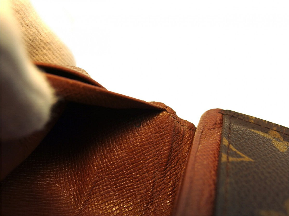 LOUIS VUITTON Long Wallet Purse M61730 Brown beige gold Portonebi Tresol