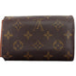 LOUIS VUITTON Long Wallet Purse M61730 Brown beige gold Portonebi Tresol