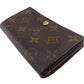 LOUIS VUITTON Long Wallet Purse M61730 Brown beige gold Portonebi Tresol