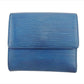 LOUIS VUITTON Bifold Wallet M63485 Toledo Blue Porte Monnaie Billets Cartes Credit