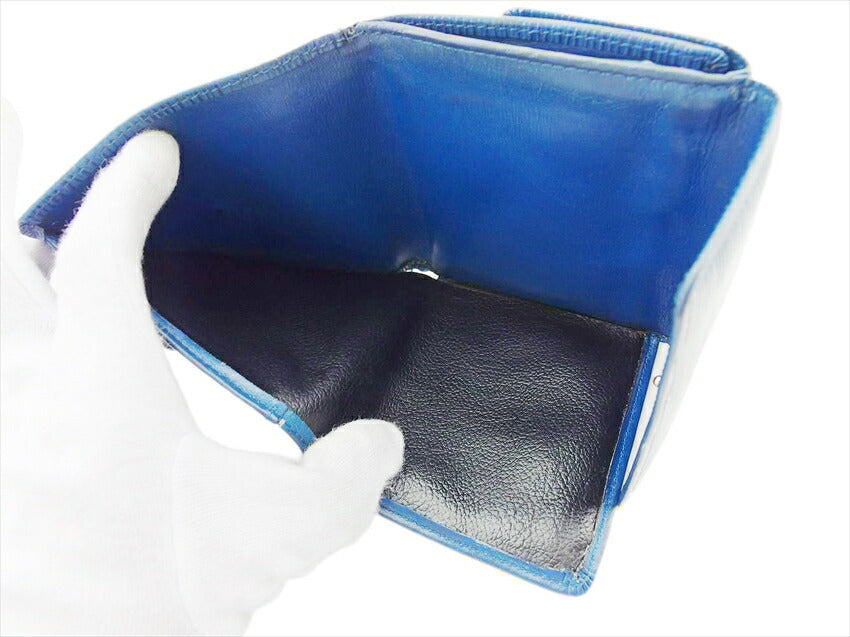 LOUIS VUITTON Bifold Wallet M63485 Toledo Blue Porte Monnaie Billets Cartes Credit