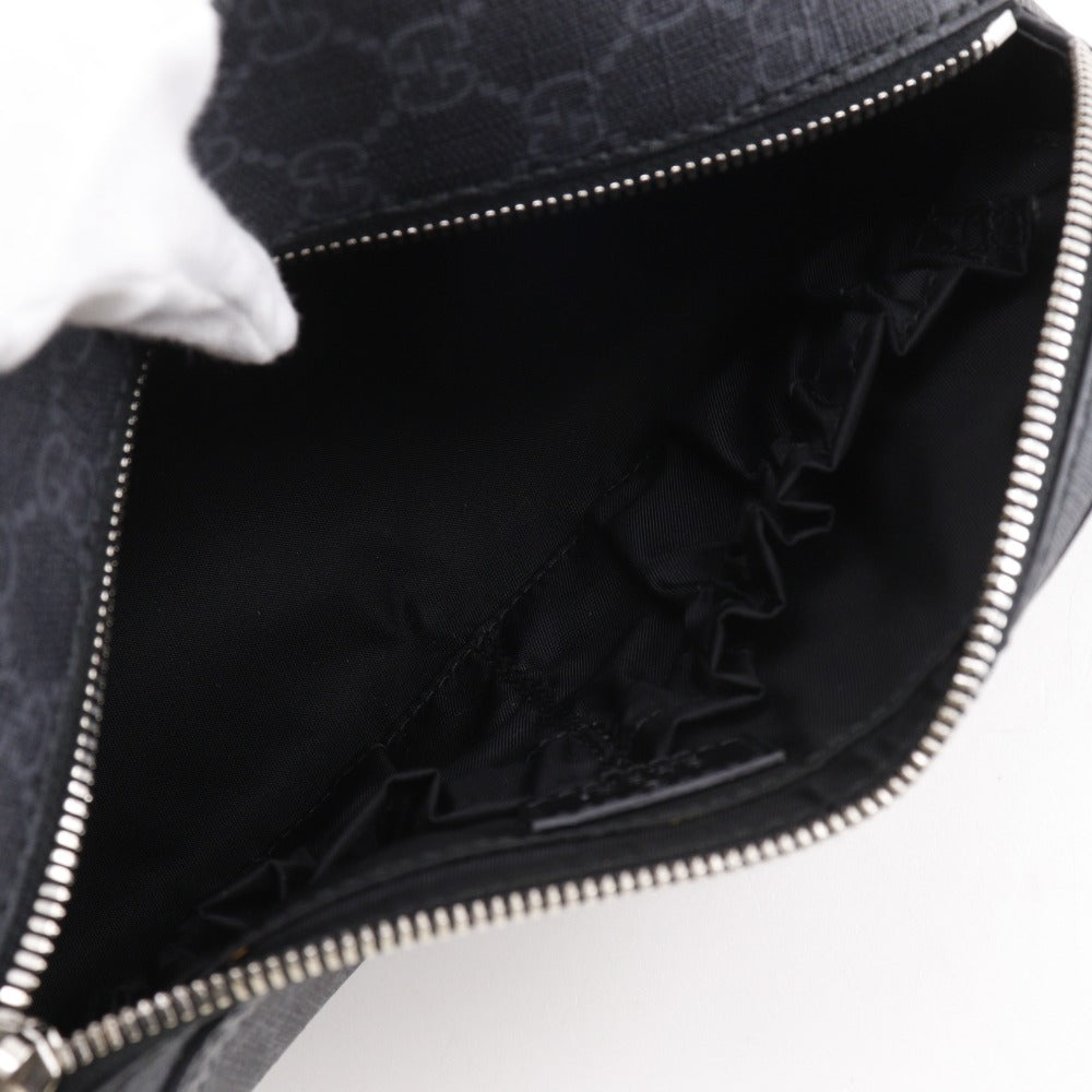 GUCCI business bag 730116 GG Supreme Canvas black Interlocking G