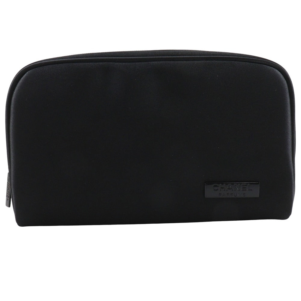 CHANEL Pouch Nylon black novelty Mademoiselle