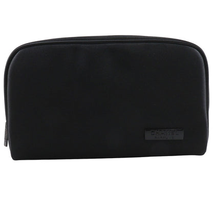 CHANEL Pouch Nylon black novelty Mademoiselle