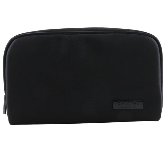 CHANEL Pouch Nylon black novelty Mademoiselle