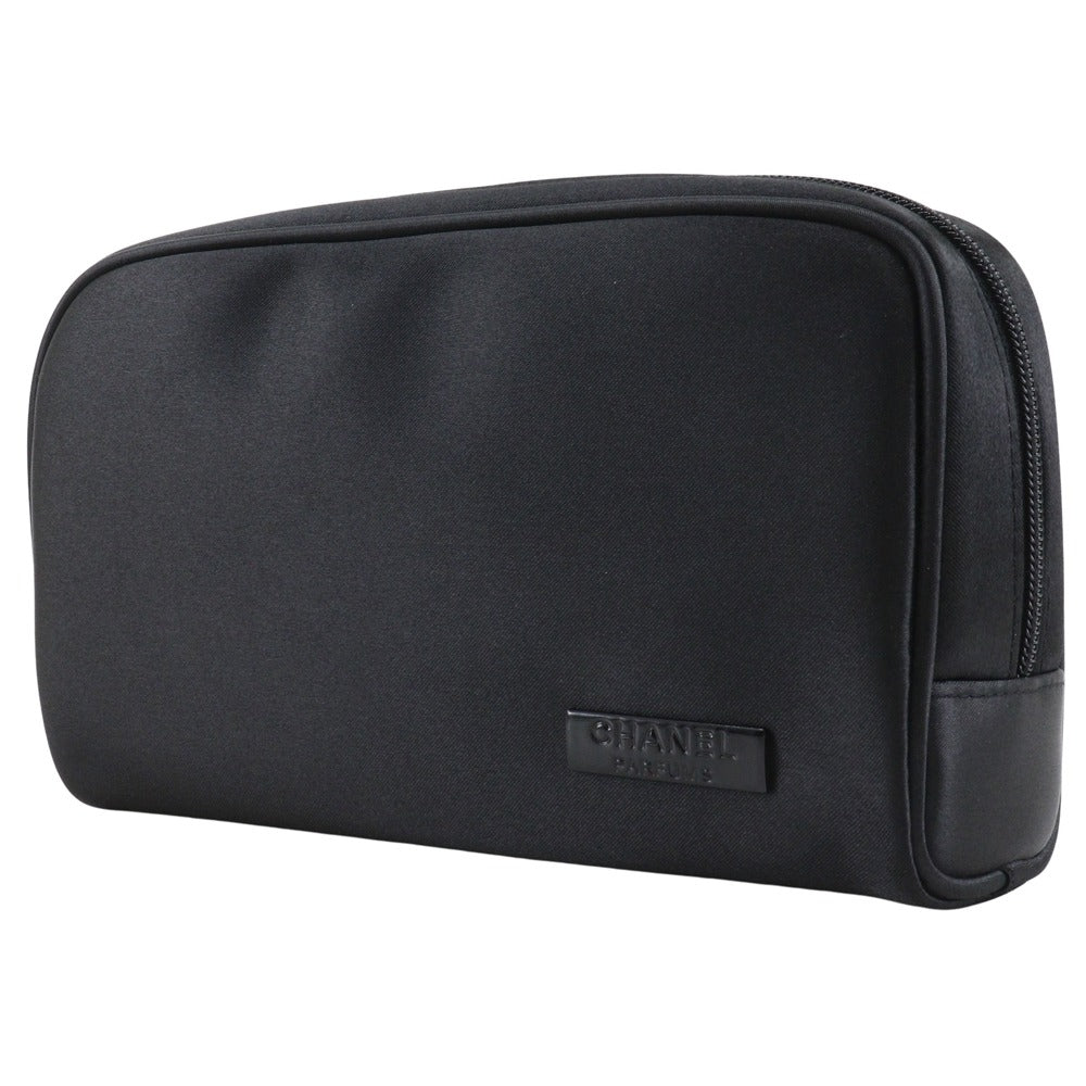 CHANEL Pouch Nylon black novelty Mademoiselle