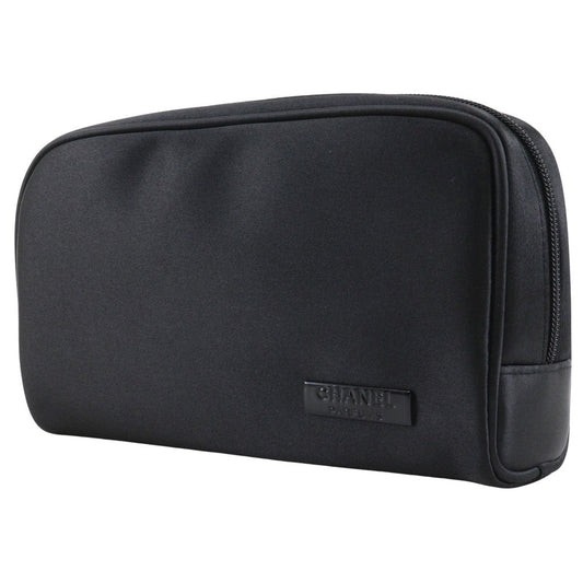 CHANEL Pouch Nylon black novelty Mademoiselle