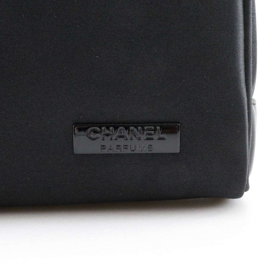 CHANEL Pouch Nylon black novelty Mademoiselle
