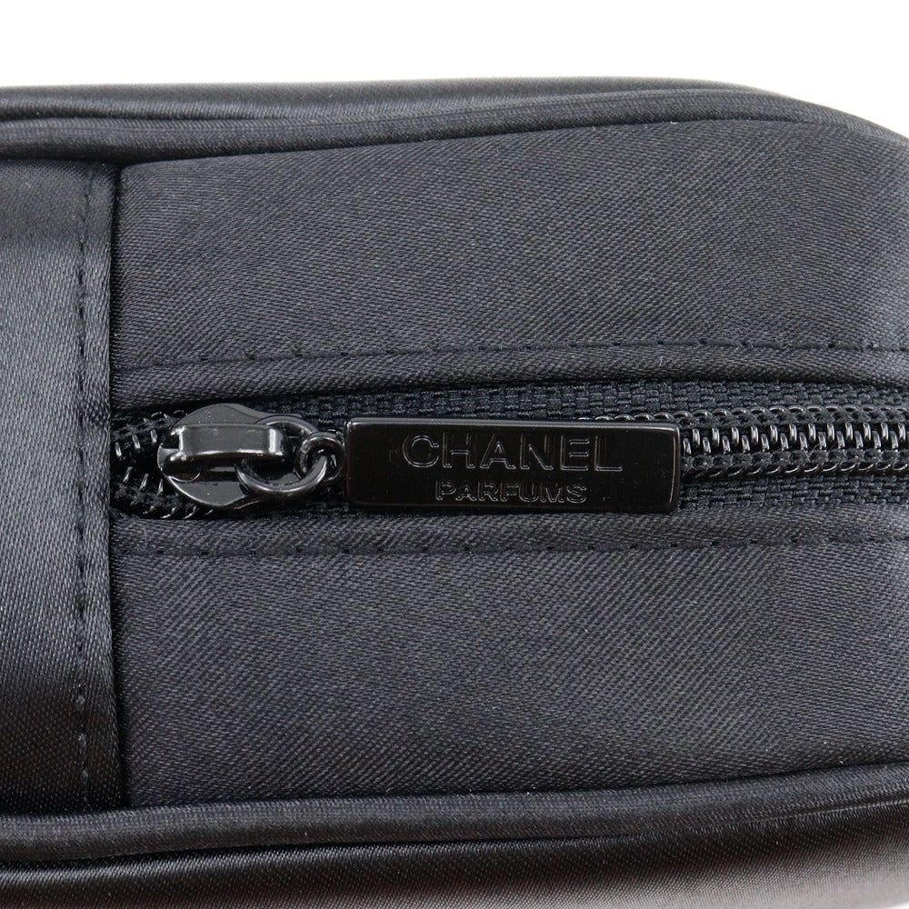 CHANEL Pouch Nylon black novelty Mademoiselle
