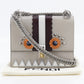FENDI Shoulder Bag 8M0381-9JU Calfskin beige Studs Mini canai Women Used Authentic