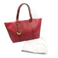 FENDI Tote Bag 8BH215 PVC coated canvas Red Zucchino Women Used Authentic