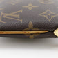 LOUIS VUITTON Pouch M60094 Monogram canvas Brown Accessory pouch Shoulder Bag Pochette Mira MM Women Used Authentic