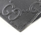GUCCI Clutch bag 625569 leather black GG emboss mens Used Authentic