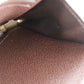 LOUIS VUITTON Coin case N63070 Damier canvas Brown Zip around purse Women Used Authentic