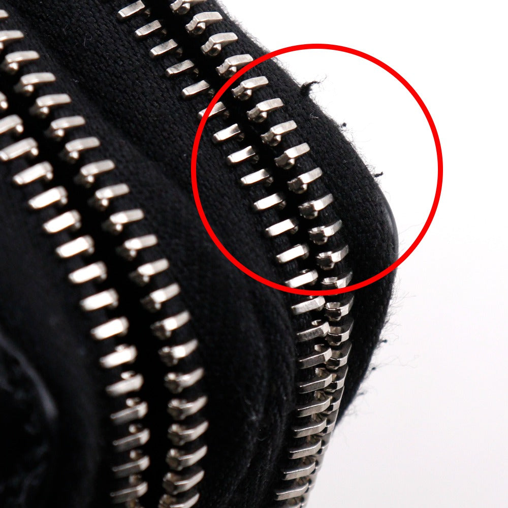 GUCCI Long Wallet Purse 449246 Sima leather black micro Travel Document Case