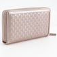 GUCCI Long Wallet Purse 308012 Sima leather pink Zip Around Interlocking G