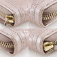 GUCCI Long Wallet Purse 308012 Sima leather pink Zip Around Interlocking G