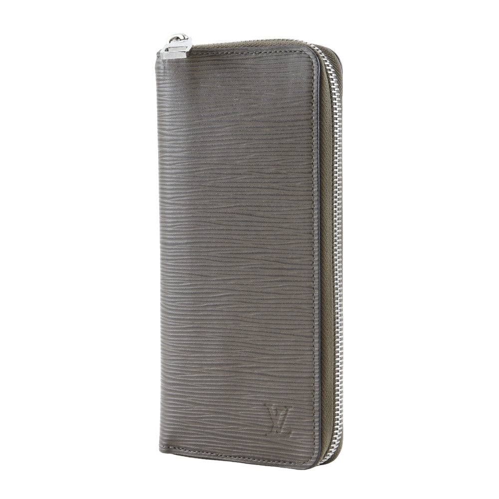 LOUIS VUITTON Long Wallet Purse M60967 Epi Leather Brown Vertical Zippy wallet mens Used Authentic