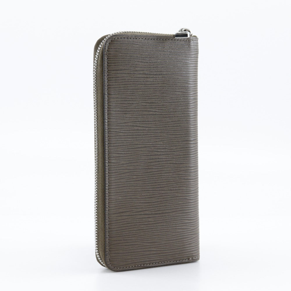 LOUIS VUITTON Long Wallet Purse M60967 Epi Leather Brown Vertical Zippy wallet mens Used Authentic