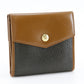 CELINE Bifold Wallet leather Brown W Hook Wallet  Women Used Authentic