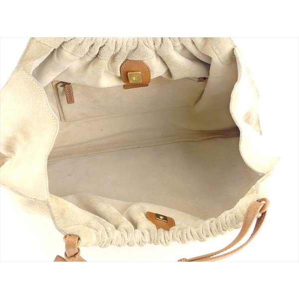 GUCCI Tote Bag 76554 Beige brown gold