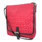 FENDI Shoulder Bag 8BT052 Canvas, leather Red Zucca Women Used Authentic