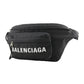 BALENCIAGA Sling bag 528862 Nylon canvas black logo Wheel Hip Bag mens(Unisex) Used Authentic