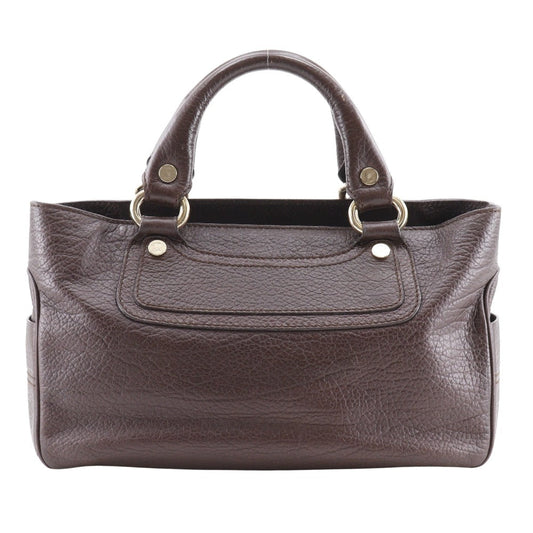 CELINE Handbag 134023 leather Brown Boogie bag Women Used Authentic