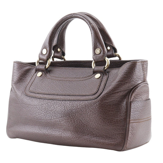 CELINE Handbag 134023 leather Brown Boogie bag Women Used Authentic