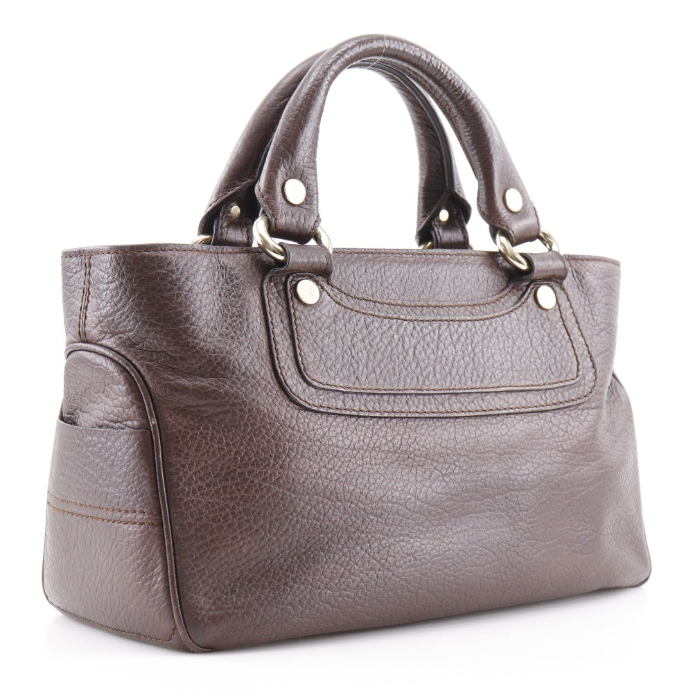 CELINE Handbag 134023 leather Brown Boogie bag Women Used Authentic