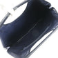 CELINE Handbag leather Navy Women Used Authentic
