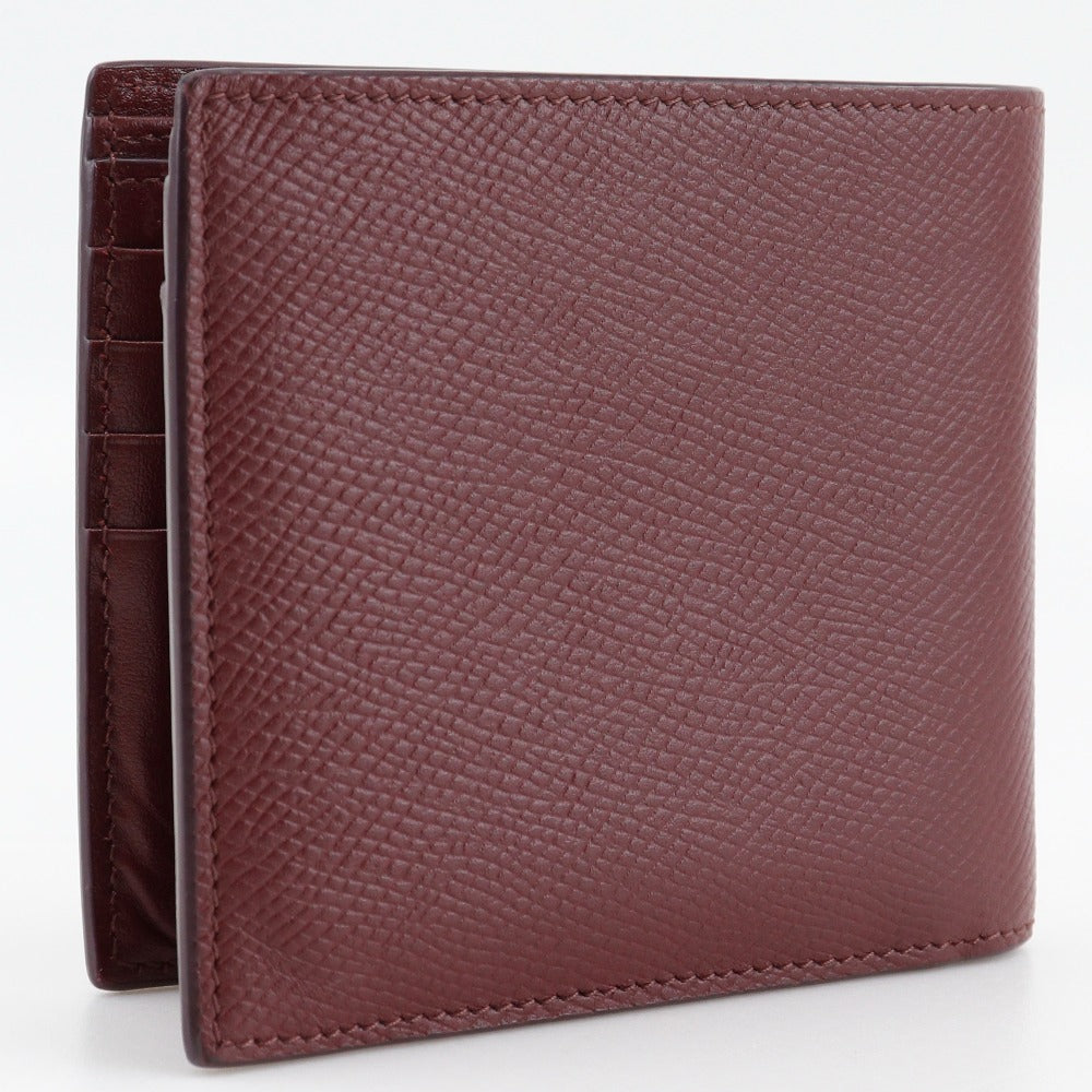 CELINE Bifold Wallet leather Bordeaux Bi-fold wallet