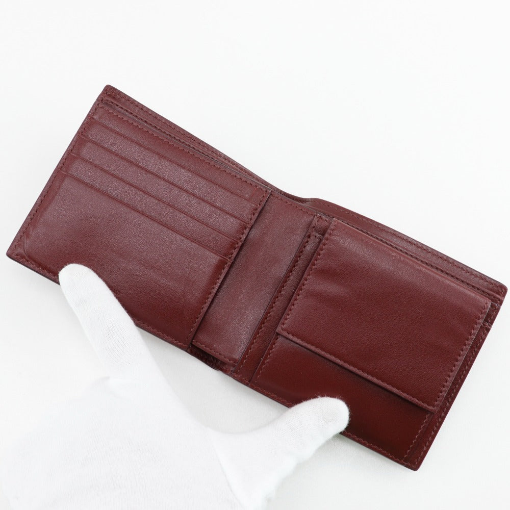 CELINE Bifold Wallet leather Bordeaux Bi-fold wallet