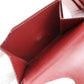 CELINE Bifold Wallet leather Bordeaux Bi-fold wallet